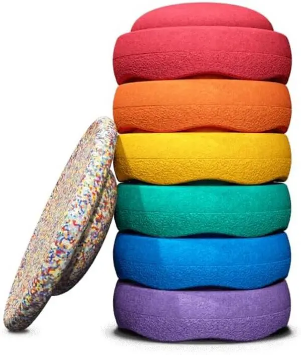Premium Stepping Stones for Kids - 6 PCs with Balance Board, Hands & Feet