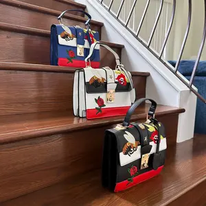 Handbag Shoulder Bag Crossbody, Edgy in White PU Leather