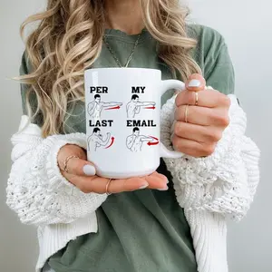 Funny 'Per My Last Email' Mug: Sarcastic Boxing Novelty Cup
