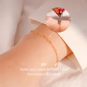 Mother's Day DIY 14K Gold Filled Permanent Bracelet for Gifting - Customizable & Elegant Jewelry for Her Same-Day Shipping · USA Crafted gifts deals