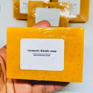Turmeric Soap for Hyperpigmentation - with Glutathione, Collagen & Vitamin C - Natural Soap Bars with Turmeric Acne Body Care