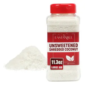 Eastanbul Shredded Coconut,Unsweetened Coconut Flakes,Natural Shreds,11.3oz
