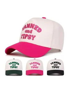 Letter Embroidered White Trucker Hat, Casual Outdoor Sports Hat for Men & Women, Fashion Accessories for Daily Wear, Baseball Hats for Men