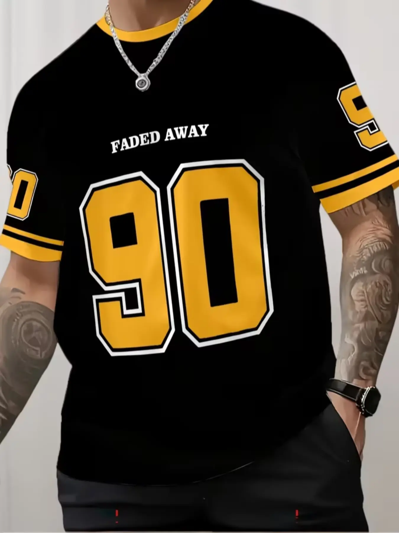 Men's Casual Fashion Clothing Streetwear 3D Digital Print Short Sleeve Fitted T-Shirt, Menswear, Tops, Breathable Knit Fabric, Knitted, Slight Stretch, Elastic, All Seasons Wear, Striped Pattern