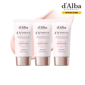[OFFICIAL d'Alba] [3 Bottles Set] White Truffle Waterfull Tone Up Sunscreen Serum (Total 5.07 fl oz)