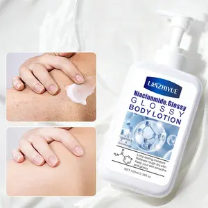 Niacinamide body lotion nourishes, moisturizes, refreshes, soothes rough skin, and gives it a natural shine