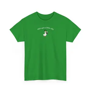 Guinness Silly Goose T-Shirt – Off to Get a Little Silly St. Patrick’s Day Duck Holding a Pint Of Guinness, Irish Pub Inspired Drinking T-Shirt for Parades, Bar Crawls, Shamrock Celebrations, and...