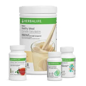 Herbalife Quickstart Program French Vanilla Kit – Formula 1 Shake, Herbal Tea, Formula 2 multivitamin complex & Formula 3 cell activator