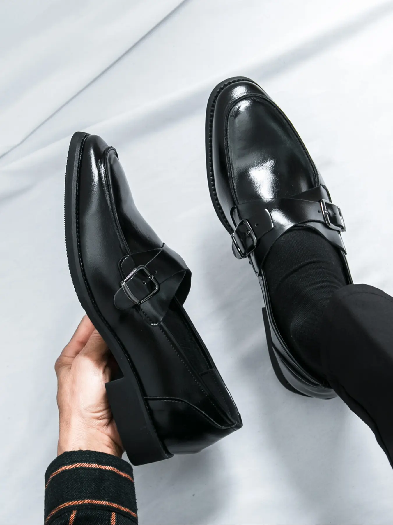 Men's Loafer Shoes PU Leather Rubber Classic Comfortable Business Formal Office Shoes Party Footwear, Stylish Pure Color Casual Men's Dress Shoes Office Work Shoe