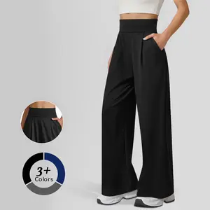 JEKAOYI Women's Casual Loose Wide Leg Cozy Pants Yoga Sweatpants Comfy High Waisted Sports Athletic Lounge Pants with Pockets