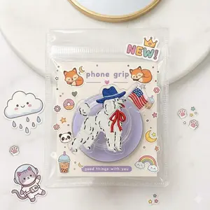 USA Poodle Phone Grip – Dog Lover Magnetic Stand, Patriotic Pet Phone Holder, Trendy iPhone Accessory for Teens