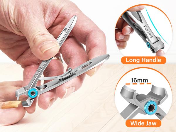 Professional Toe Nails Clipper Set, 1 Set Stainless Steel Concave Blades Toe Nails Clipper Set, Manicure & Pedicure Tools for Men and Women, Nail Care Tool