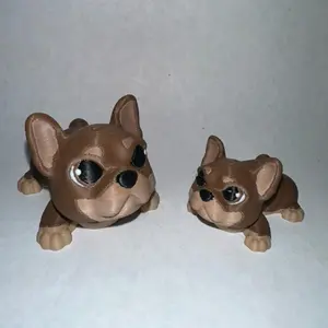 Flexi French Bulldog Figurine 3D printed (size: mini or small)