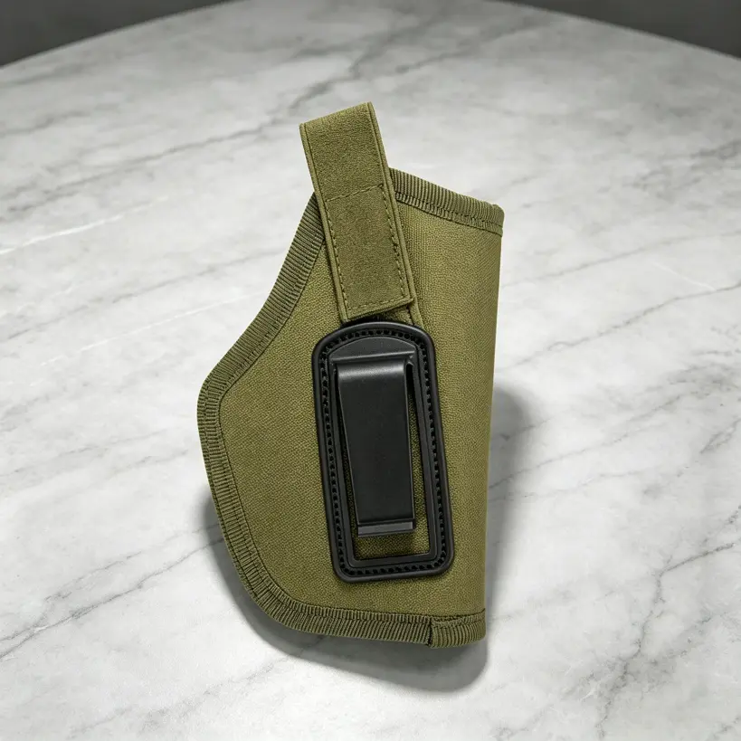 Tactical Oxford Cloth Concealed Carry Holster with Secure Belt Clip, Compact Discreet Waist Gear for Hunting Outdoor EDC Carry Storage