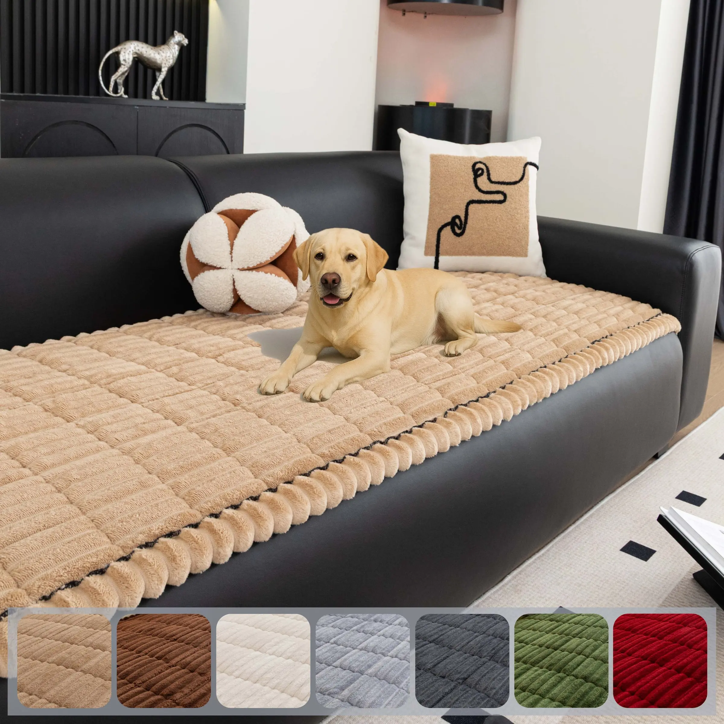 Pet Couch Cover Dogs Washable Non-Slip Couch Protector Pet Friendly Dog Mat Blanket for Couches, Sofas and Home