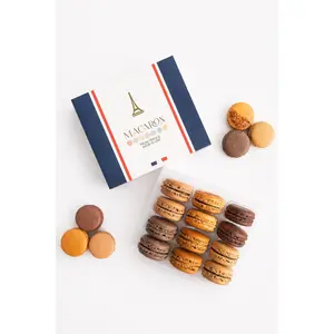 Assorted Chocolates Macaron Box - 12 Pack