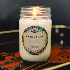 Amber & Oud Soy Wax Candle