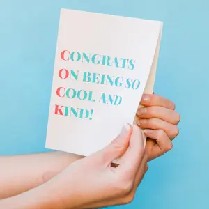 Congratulations Glitter Card | Prank Greeting Card to Make Everyone Laugh