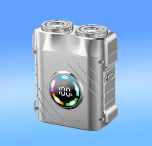 2026 Upgraded Electric Shaver Magnetic Dual Blades Curved Mesh Waterproof Skin-Friendly Washable Rechargeable High-Speed Motor Long-Lasting Battery Compact Portable Facial Matte Smooth