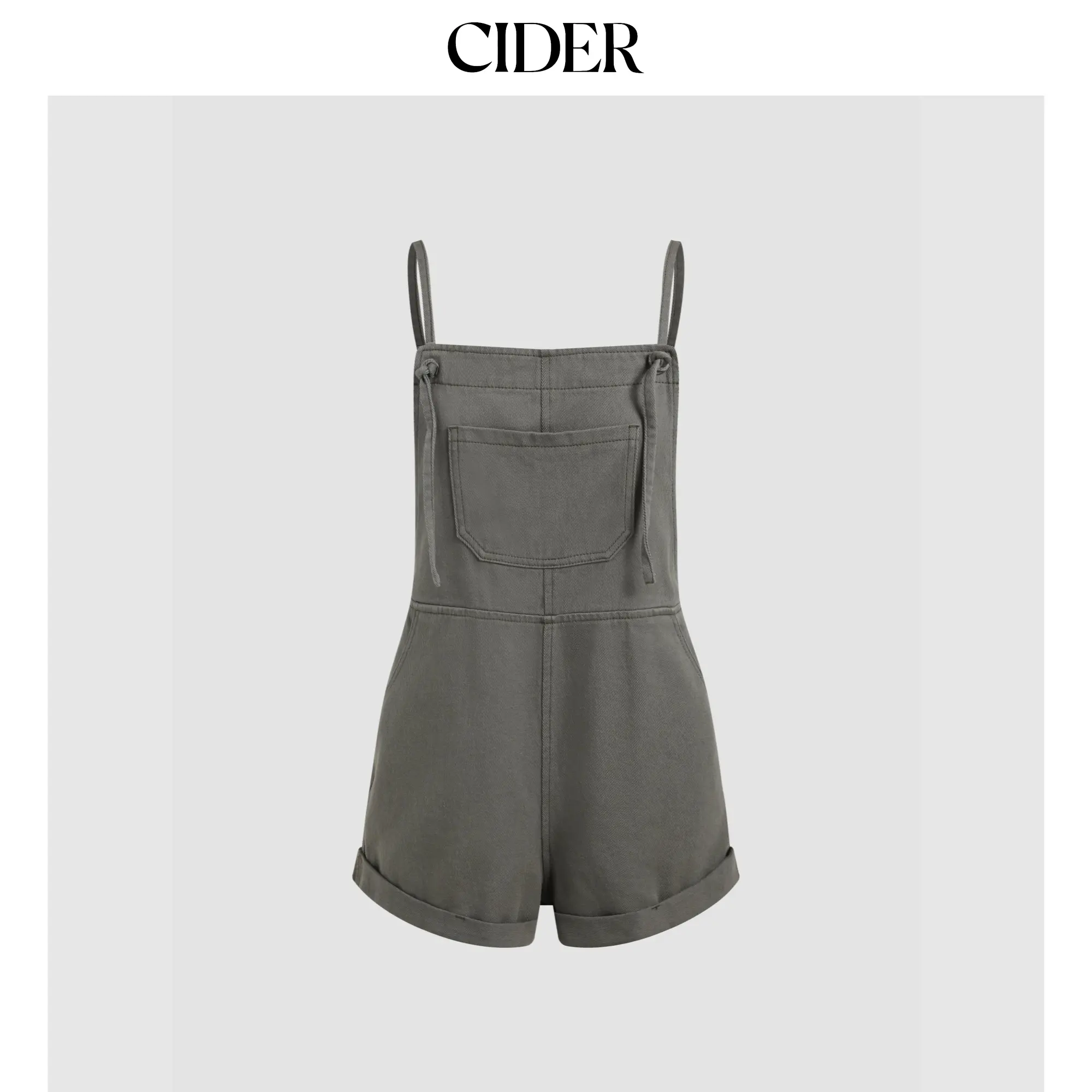 Cider Denim Pocket Ultra Short Romper