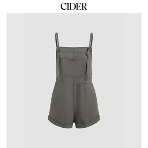 Cider Denim Pocket Ultra Short Romper