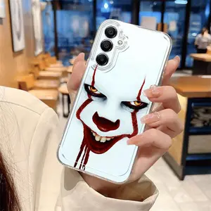 The Horror Character Design Is Suitable for Samsung Galaxy A73, A55, A54, A53, A52, A51, A50 Transparent Phone Cases, As Well As The New Space Cases for Galaxy S24, S23, S22 Full Protective Covers