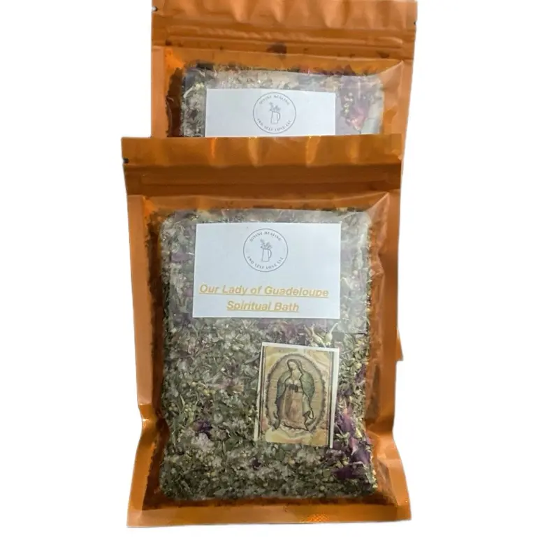 Our Lady of Guadeloupe Spiritual Bath for Cleansing Guidance Protection Blessings with Natural Herbs and Essential Oils