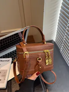 Ladies' Handbag Fashionable Simple Casual Retro Solid Color Design, Elegant Bags Compact Convenient Versatile Bag for Daily Commuting Shopping Dating