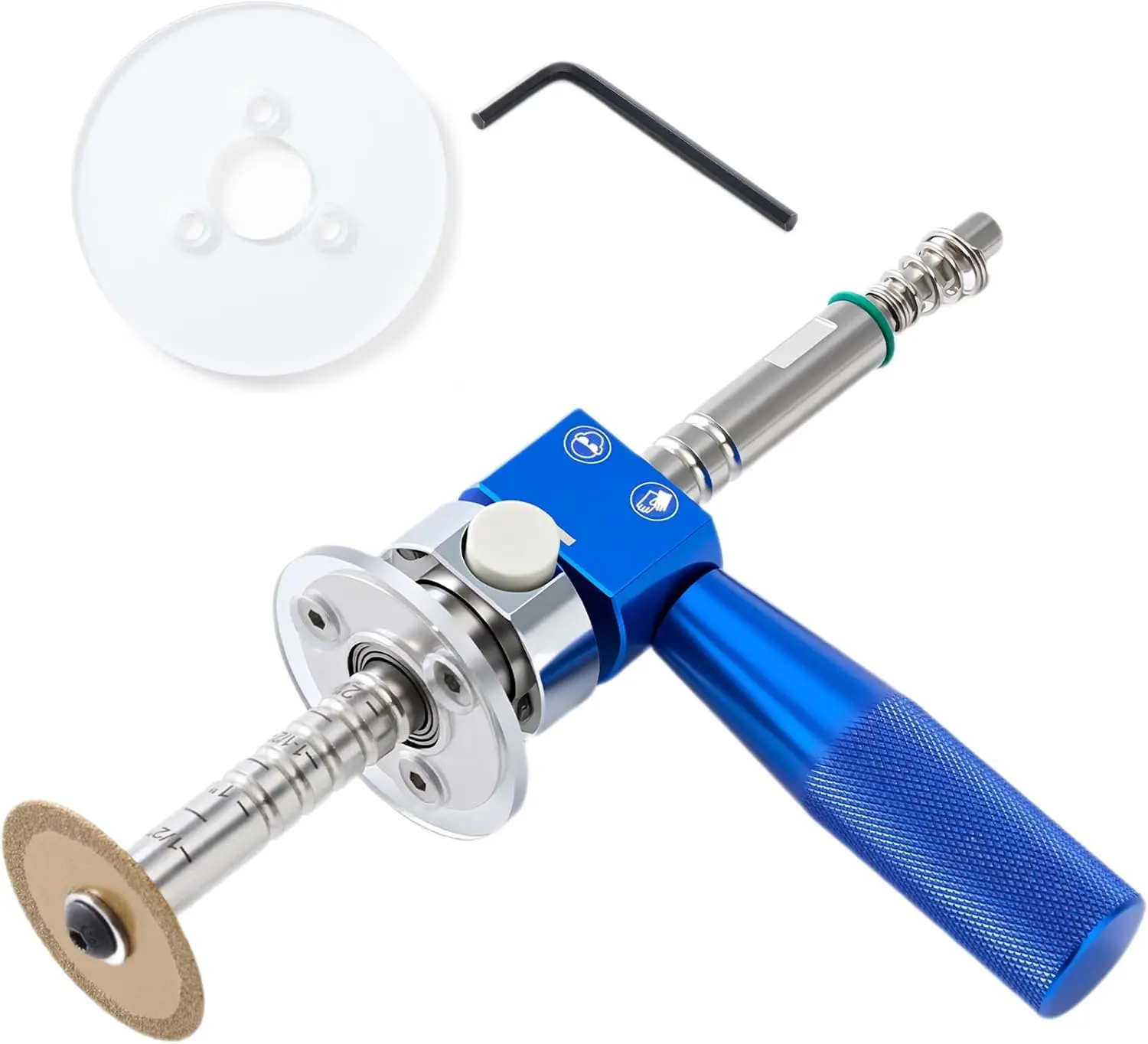 GJANSH PVC Pipe Inside Cutter with Diamond Grit Cutting Wheel and Handle, Fit for 1-1/2 Inch to 8 Inch,7 Inch Adjustable Cutting Depth,1/4in Hex Shank Fit for Impact Drivers and Drills,TikTokShopBlackFriday