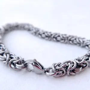 Byzantine Bracelet - Stainless Steel - Seamless Welded Links Daily Daily Daily Male Male Daily Daily Male Male Male Male Male Male Metal Coating Daily Daily Male Female