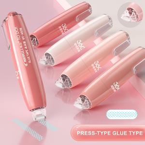 4-Pack Glue Tape with 6 Refillable Cores Double-Sided Dot Tape for Scrapbooking Adhesive Strip Rollers Supplies
