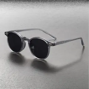 Retro Round Sunglasses for Daily Commute & City Walk, Solve the Problem of Heavy Frames Causing Nose Pressure, with Lightweight Metal Build and UV400 Protection for All-Day Comfort