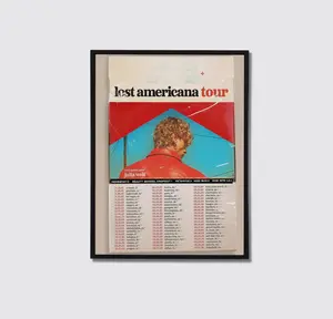 Machine Gun Kelly Lost Americana Tour Poster. Mgk ft Wiz Tour 2026 Wall Art. Trendy Music Fan Decor