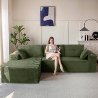 Green-Left Facing Chaise
