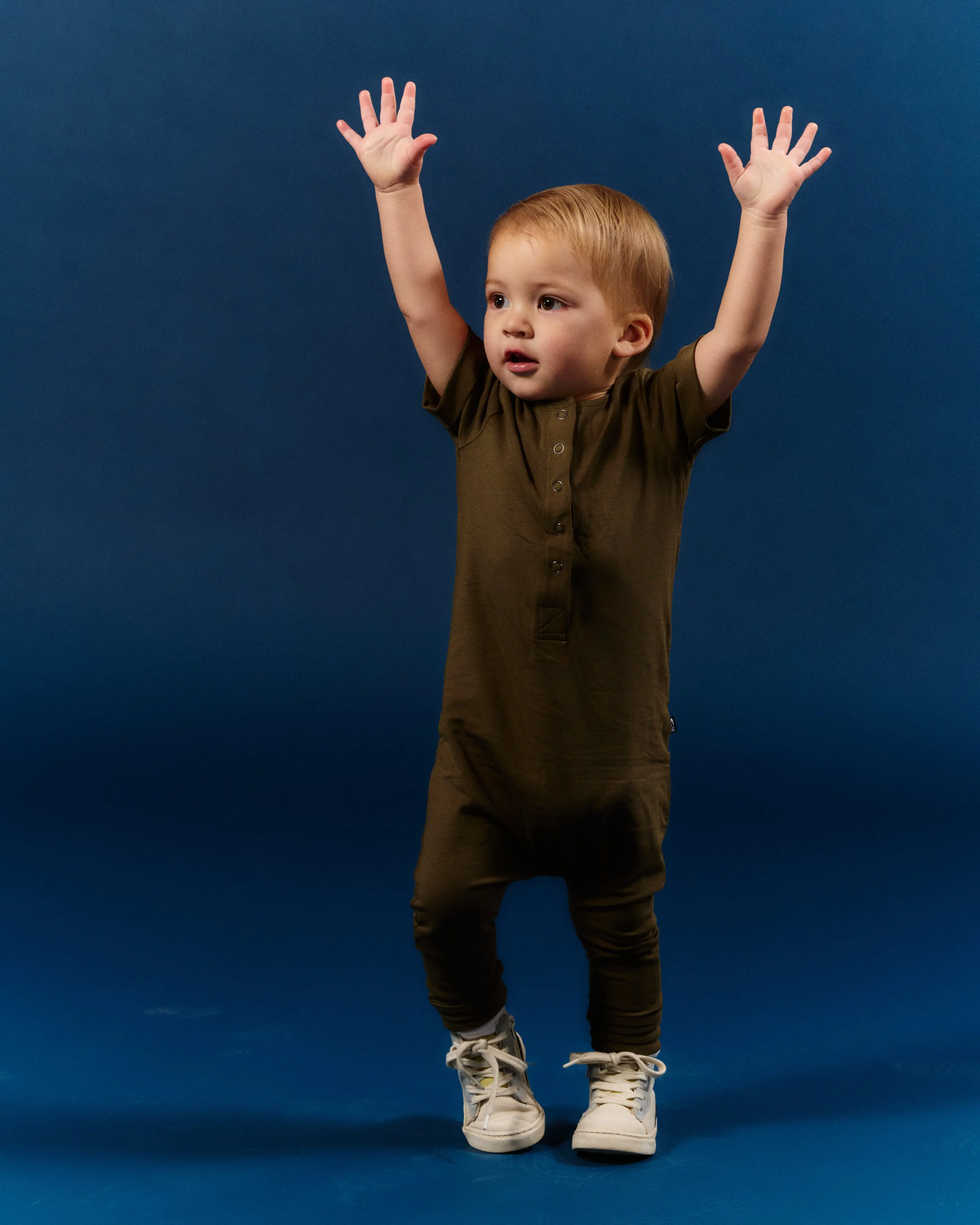 Essentials Rag Romper - Olive, Baby Boy Clothes, Cute