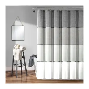 Color Block Ombre Single Shower Curtain 72X72 by Lush Decor