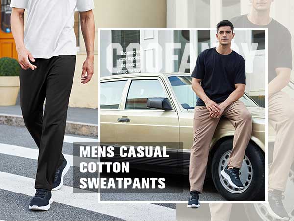 COOFANDY Men's Pants Cotton Yoga Pants Casual Sweatpants Jogger Open Bottom Lounge Pants with Pockets Gift Ideas COOFANDY Men's Pants Cotton Yoga Pants Casual Sweatpants Jogger Open Bottom Lounge Pants with Pockets Gift Ideas