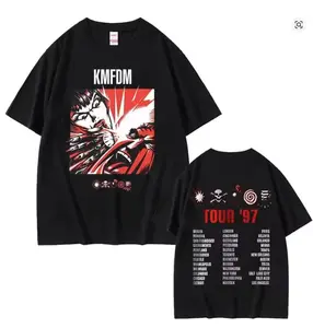 KMFDM Xtort Tour '97 T-Shirt,Vintage Industrial Rock Band Merch with Tour Dates,Perfect Gift for KMFDM Fan