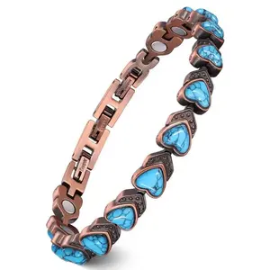 “Energy Flow” Magnetic Copper Bracelet | Pure Copper Women’s Holistic Jewellery, Supports Vitality & Balance,