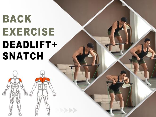 HOTWAVE Resistance Band Bar,Portable Plus Length Strength Training Bar,Adjustable 33"/45",Full Body Exercise Power Lifting Fitness Bar,At Home Workout Equipment