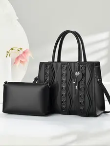 New Simple Women's Combination Bag Classic Two-Piece Set Elegant Durable Easy Carry Versatile Casual All-Seasons Large Capacity Shoulder Crossbody