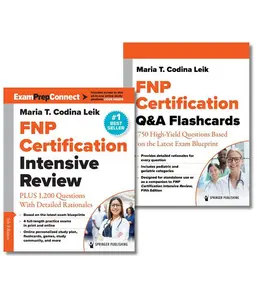FNP Certification Intensive Review, Fifth Edition, and Q&A Flashcards Set Fifth Edition, New  (9780826170712)