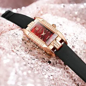 Women's Korean mini square watch, women's fashion luxury watch, women's casual quartz watch, women's elegant temperament watch,  perfect gift