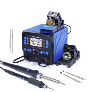 WEP 992D-II 2-IN-1 Hot Air Pencil Micro Soldering Station with 0.5mm Hot Air Nozzle and C210 Soldering Tips