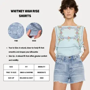 KANCAN - Whitney Women's Denim High Rise Shorts