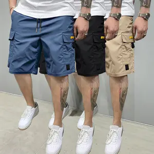 Street Style 3-Piece Set!Men's Multi-Pocket Cargo Shorts Comfortable & Stylish - Perfect for Everyday Casual & Sports Wear