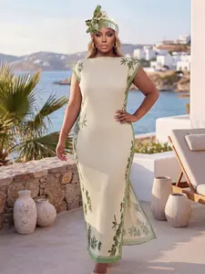 Women Floral Print Scarf Set, Elegant Slim Fit Shawl & Long Silk Wrap, Beach Sun Protection Cover-Up, All Season Fashion Accessory