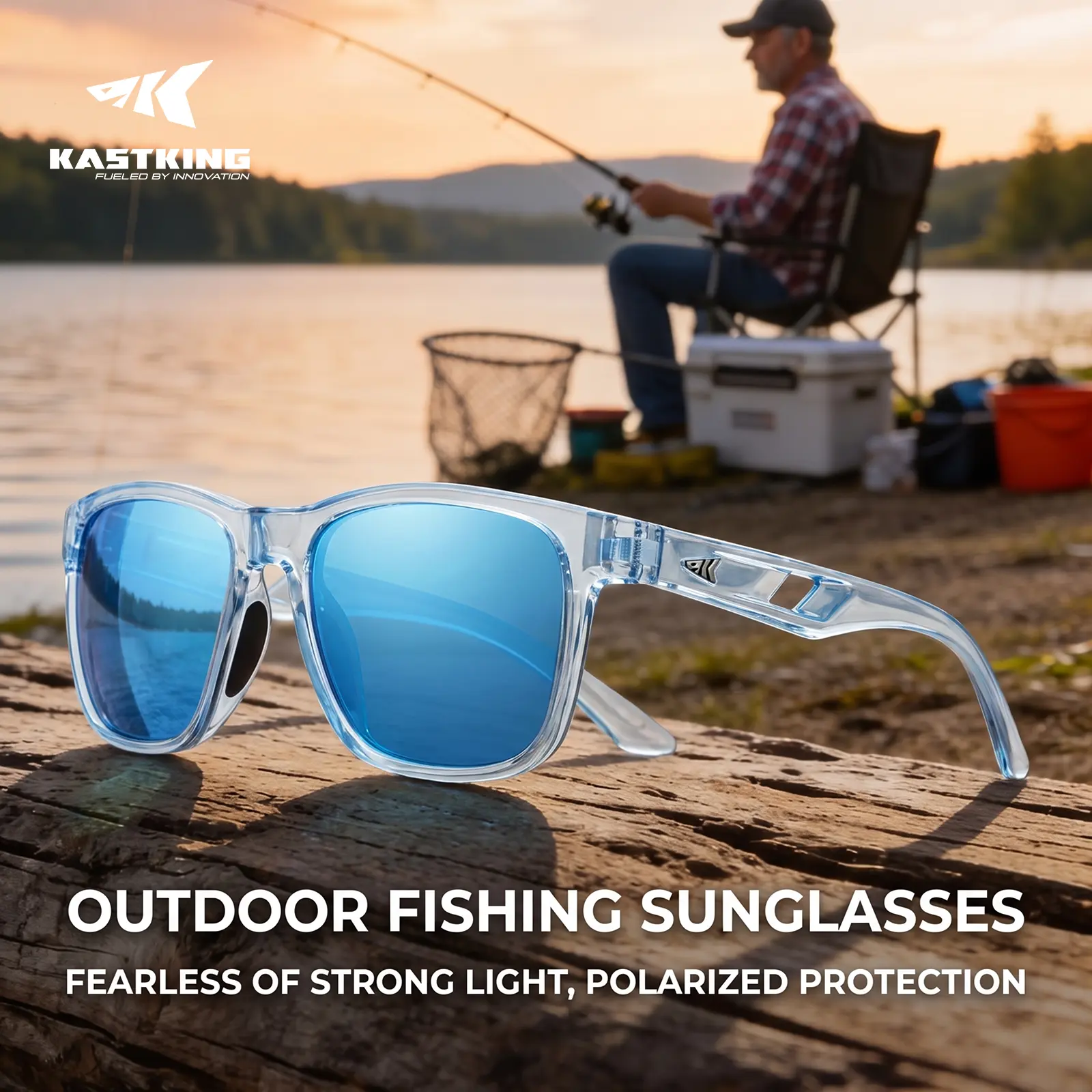 KastKing Floating Polarized Fishing Sunglasses for Men and Women Lightweight UV400 sport for Driving Cycling Running