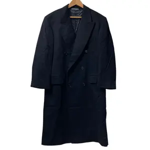 Pre-owned SALVATORE FERRAGAMO Cashmere Small Leather Goods Double Breasted Long Coat