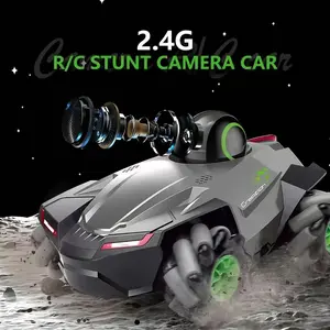 Spring New Remote Control Stunt Car, Boy Four-Wheel Drive Off-Road RC Video Camera, Real-Time Transmission, Kids Electric Toy, Drift 360° Flip